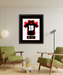 Nebraska High School Football Jersey Frame Print Senior Night Gift 