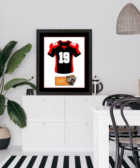 Colorado High School Football Jersey Frame Print Senior Night Gift 