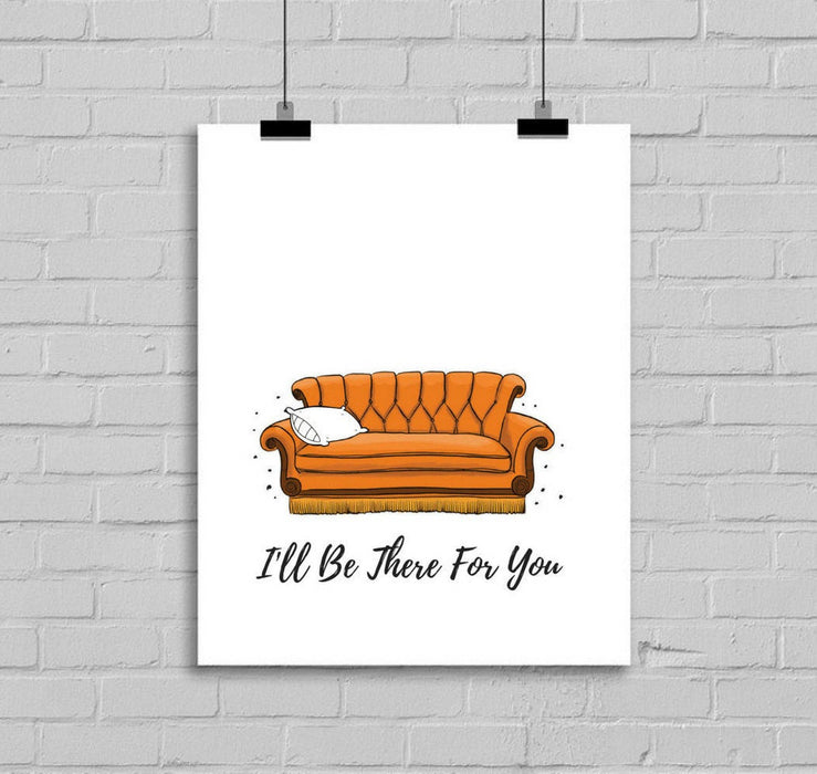 Friends TV Show I'll Be There For You movie poster picture frame art