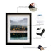 Gallery Wall 14x18 picture frame black wood matted to 11x14 picture black wood 14x18 frame