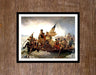 George Washington crossing the Delaware river  14x18 framed art Picture Frame Store New Jersey