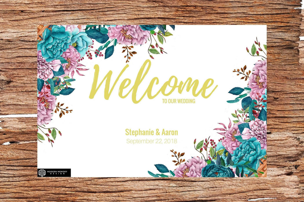 Gold Ornate Wedding Welcome sign Ornate Frame Custom name signs Picture Frame Store New Jersey