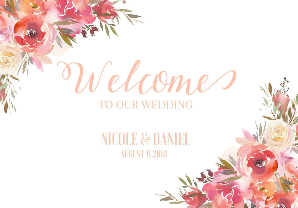 Gold Ornate Wedding Welcome sign Ornate Frame Custom name signs Picture Frame Store New Jersey