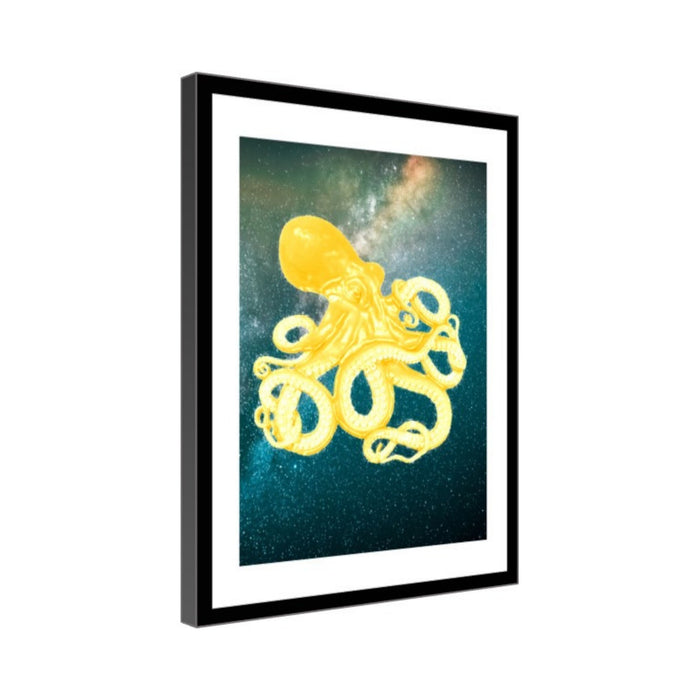 Golden Mint Octopus Wall art