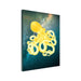 Golden Mint Octopus Wall art