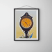 Hasbrouck Heights, New Jersey Clock Abstract Framed Art - Modern Memory Design Picture frames - New Jersey Frame shop custom framing