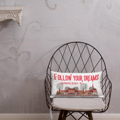 Hasbrouck Heights New Jersey Follow your Dream Pillow Case - Modern Memory Design Picture frames - New Jersey Frame shop custom framing