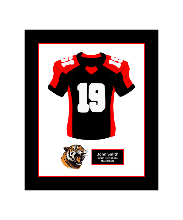 Florida High School Football Jersey Frame Print Senior Night Gift 