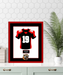 Indiana High School Football Jersey Frame Print Senior Night Gift 