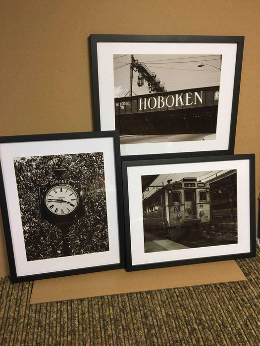 Hoboken art framed art Set of 3 Hoboken New Jersey Picture Frame Store New Jersey