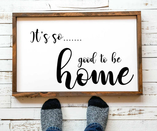 Home sweet home wood sign decor