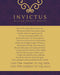 Framed William Ernest Invictus Poem - Elegant Wall Art Print