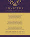 Framed William Ernest Invictus Poem - Elegant Wall Art Print