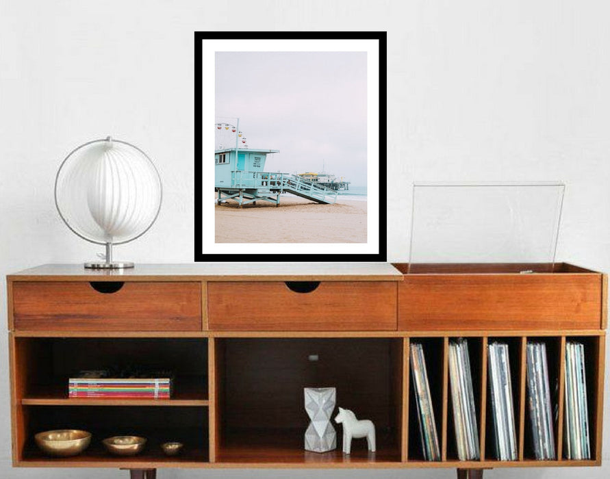 Lifeguard Tower Beach Art print for your home wall art decor 