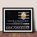 Los Angeles police department Police officer gift Thin Blue line lapd