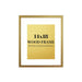 Modern Gold 14x18 Picture frame 14x18 frame matted to 11x14 photo print