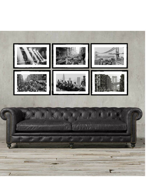 New York Black And White Photography Art Collection Framed