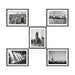 New York city framed art Set of 5 Black and White vintage photography