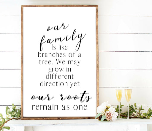 Our Family Farmhouse wood Signs Wall Decor style