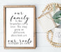 Our Family Modern Farmhouse Wood Signs