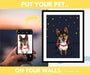 Pet portrait custom personalized framed art print for home decor Picture Frame Store New Jersey