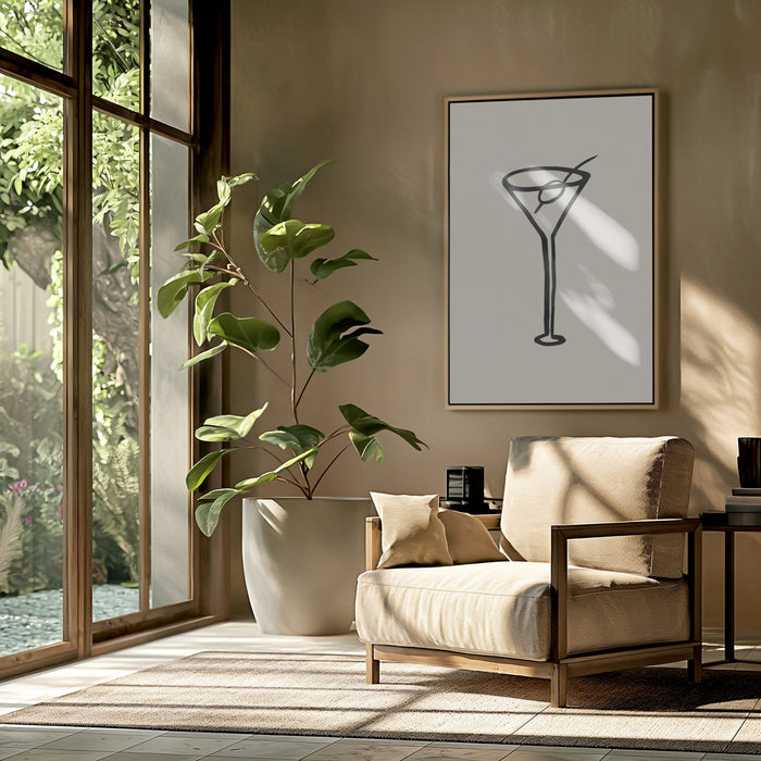 Shaken, Not Stirred Framed Art Modern Wall Decor