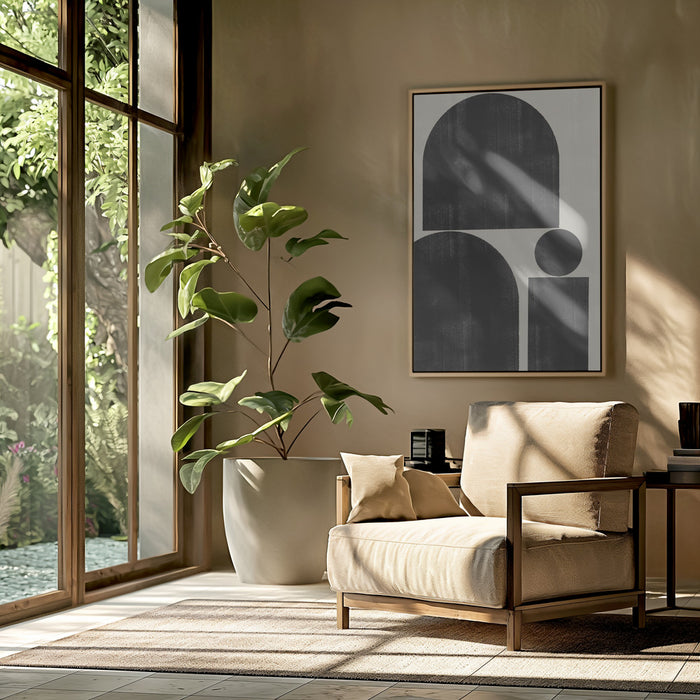 Shape Study No1. Framed Art Modern Wall Decor