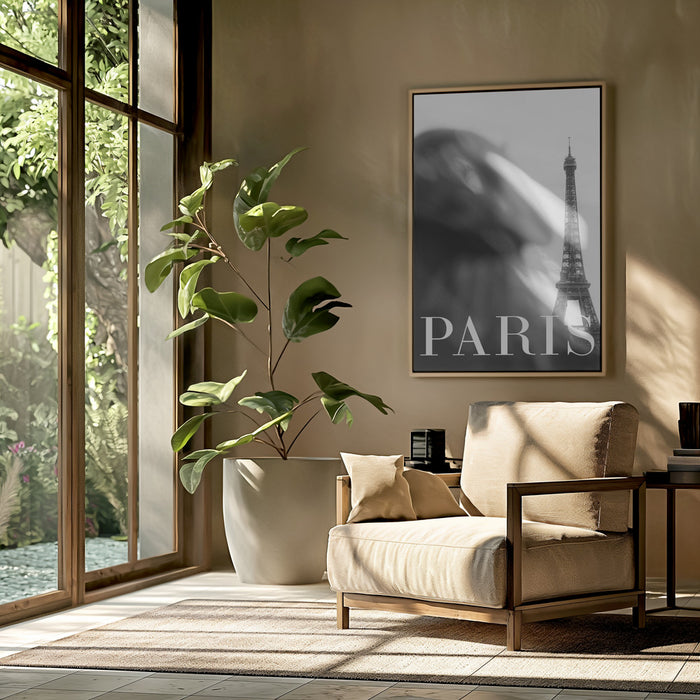 Paris Text 4 Framed Art Modern Wall Decor