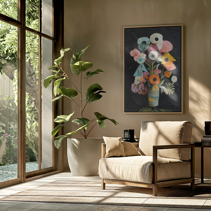 Les Fleurs Framed Art Modern Wall Decor