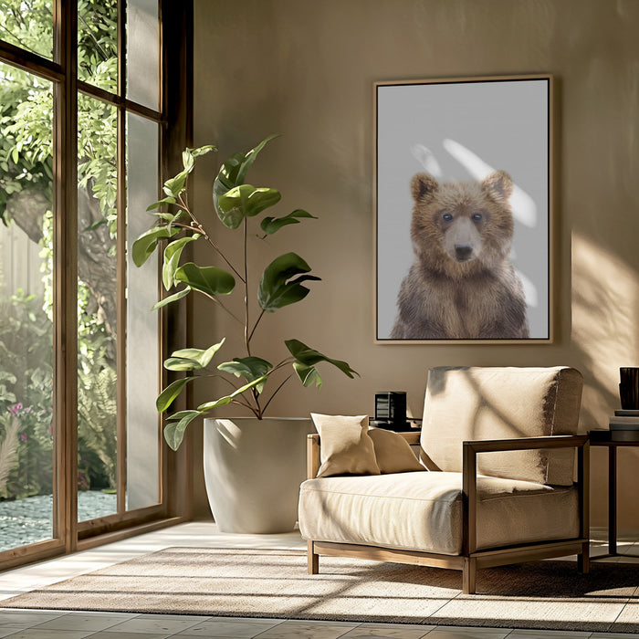 Baby Bear Framed Art Wall Decor