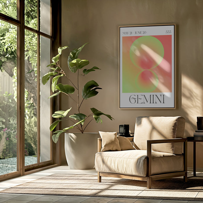 Gemini Framed Art Wall Decor