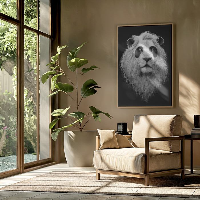 PANDALION Framed Art Modern Wall Decor