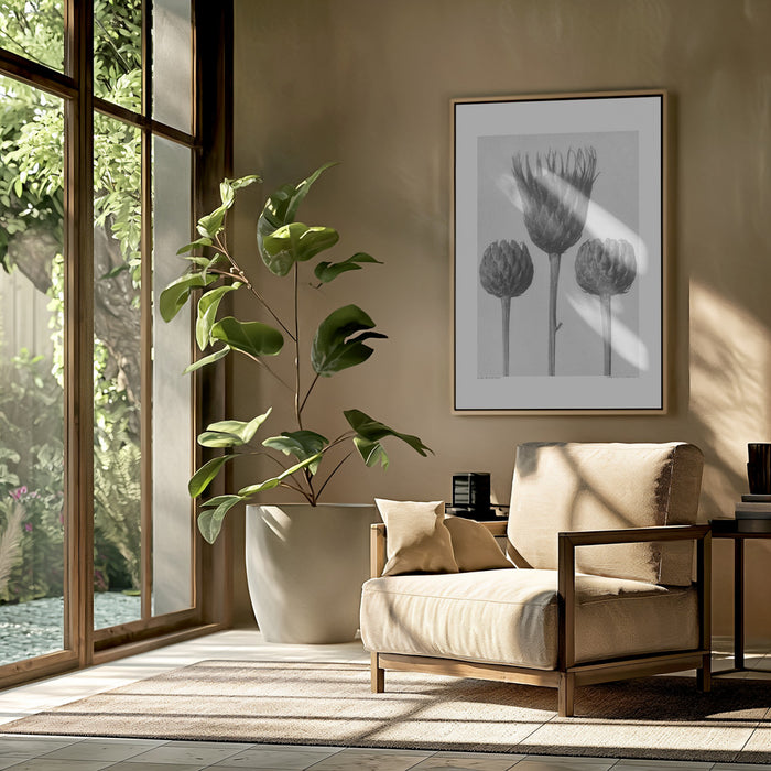 Serratula Nudicaulis Framed Art Modern Wall Decor