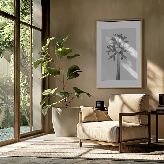 Eryngium Bourgatii Framed Art Modern Wall Decor