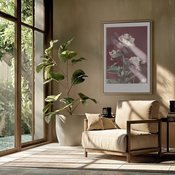 Hærdaceous Peony no2 Framed Art Modern Wall Decor