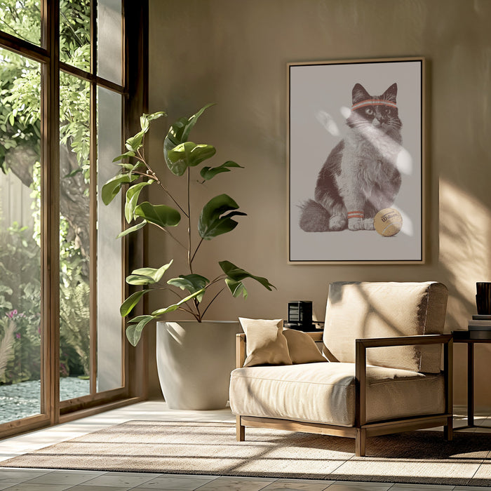 Chat Tennis Framed Art Wall Decor