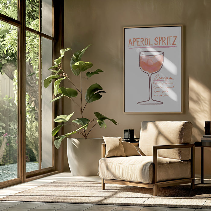 Aperol Spritz Framed Art Wall Decor