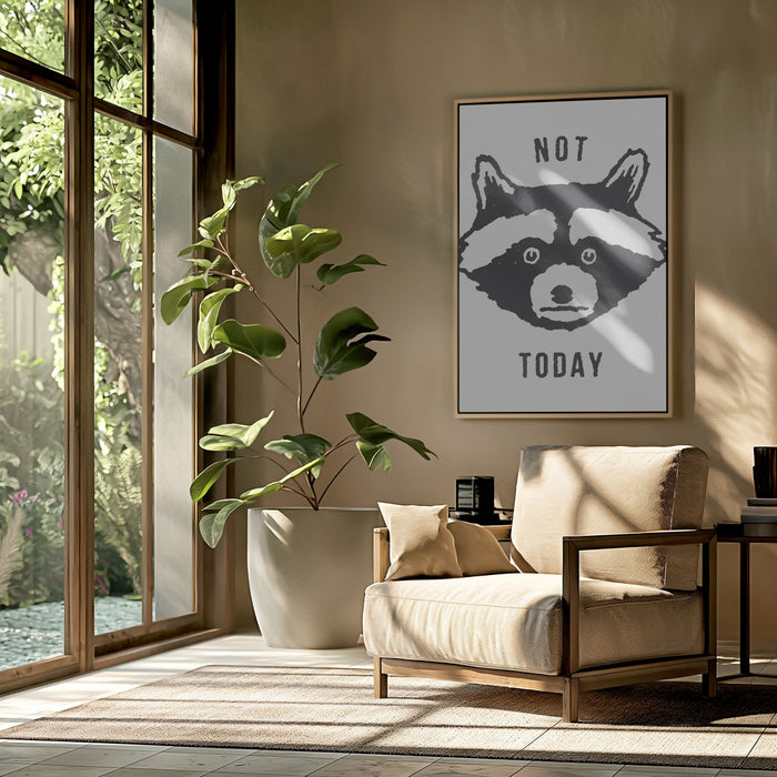 Not Today Framed Art Wall Decor