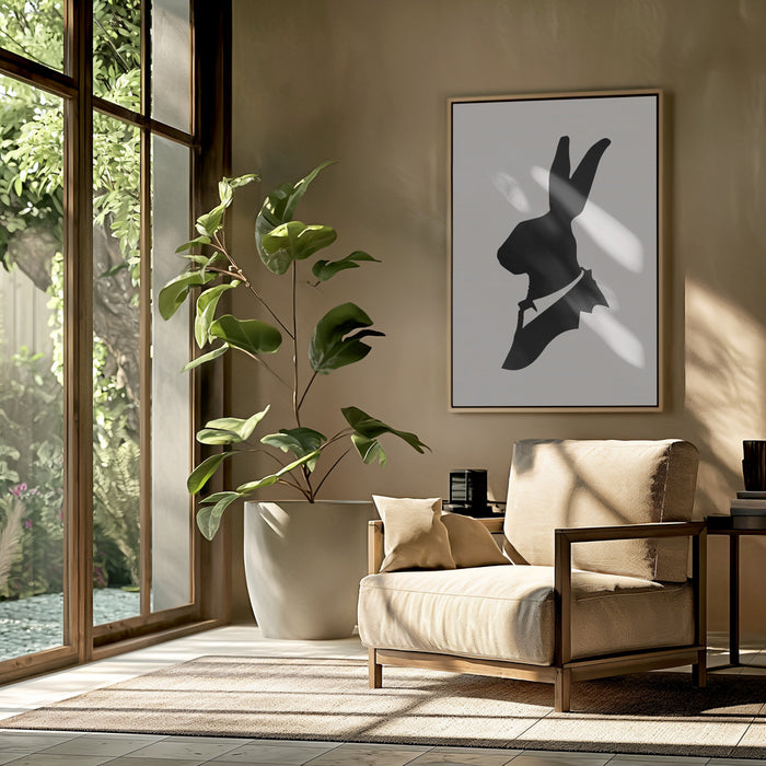 Monsieur Lapin Framed Art Wall Decor