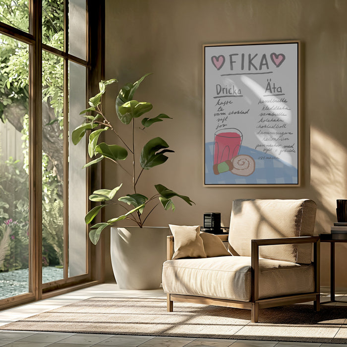 Fika Framed Art Modern Wall Decor