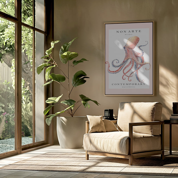 Non Arte Octopus Framed Art Wall Decor