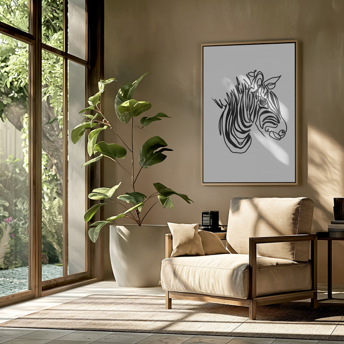 The Zebra Framed Art Wall Decor