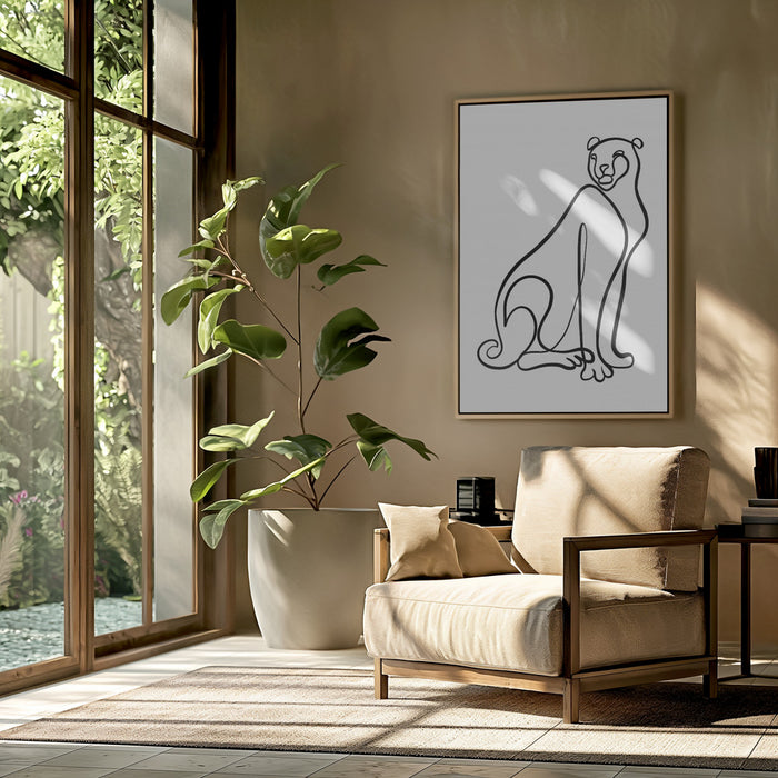 The Cheetah Framed Art Wall Decor