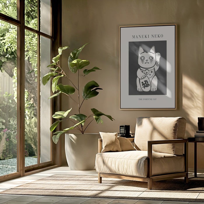 Manekineko Framed Art Wall Decor