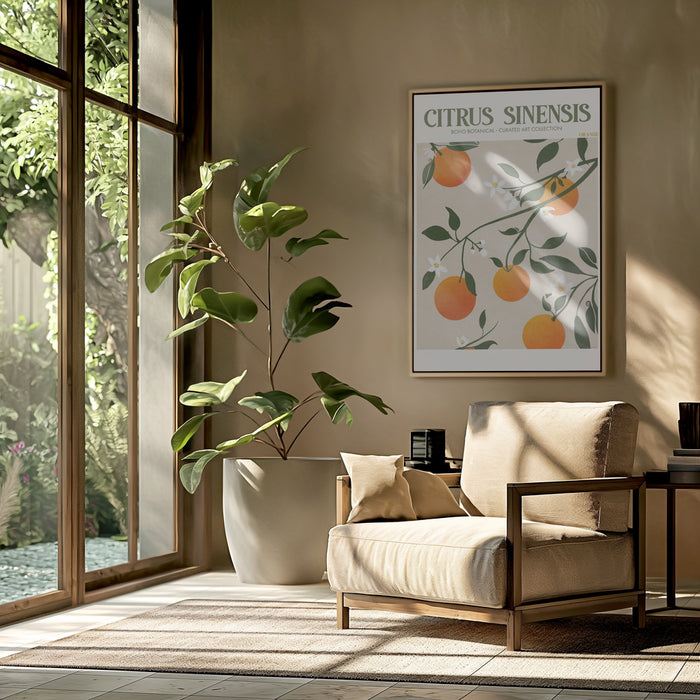 Citrus Framed Art Modern Wall Decor