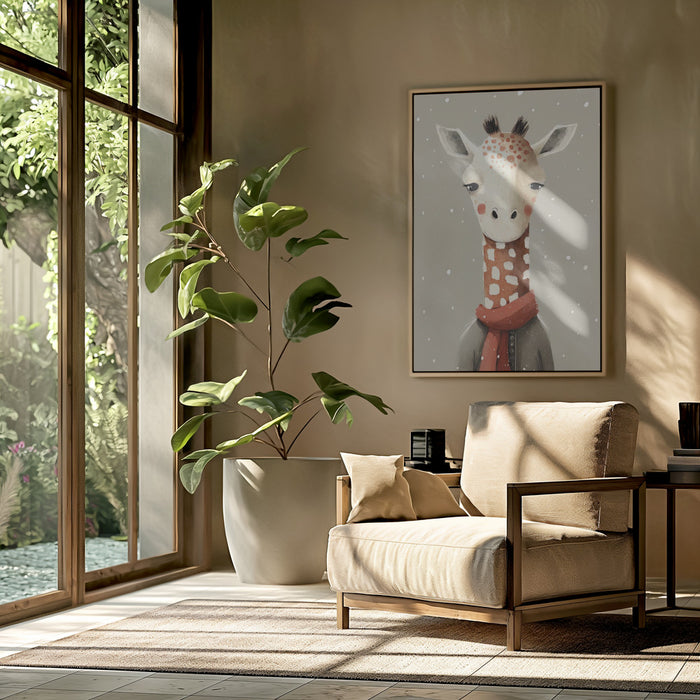 Giraffe 1 Framed Art Modern Wall Decor