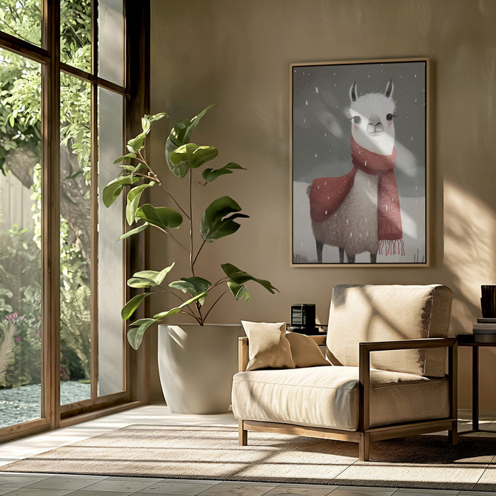 Lama 1 Framed Art Modern Wall Decor