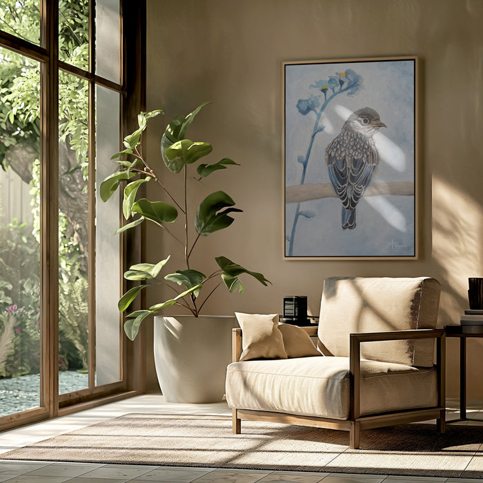 Perked and Perched Framed Art Modern Wall Decor