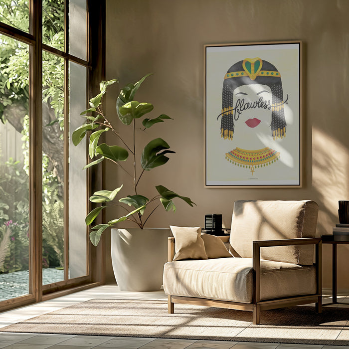 Flawless Cleopatra Framed Art Wall Decor