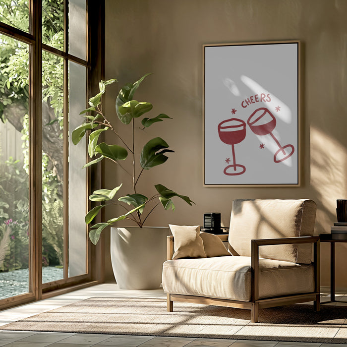 Cheers.png Framed Art Wall Decor